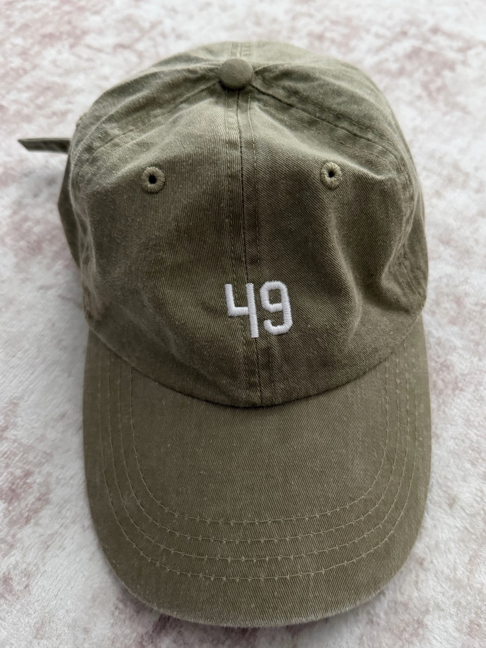Olive Green 49 Haven 49 Dad Hat Cotton Twill